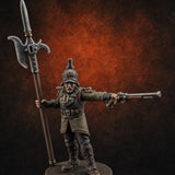 Plume Standing Proud Human Guards D — painted concept preview (miniature supplied unpainted)