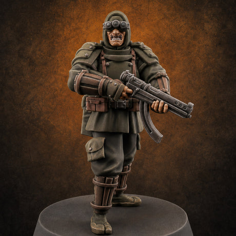 Weird War Japanese Ninja SMG Gunners A — painted concept preview (miniature supplied unpainted)