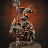 Forking Forward Halfling Pony Riders A Miniature for Dungeons and Dragons, Pathfinder or other TTRPGs