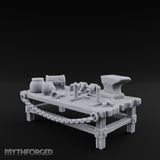 Anvil-Topped Chain-Slung Blacksmith Work Bench gallery 4