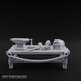 Anvil-Topped Chain-Slung Blacksmith Work Bench gallery 9