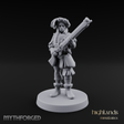 Musket Shouldered Dapper Human Musketeer Miniature for Dungeons and Dragons, Pathfinder or other TTRPGs