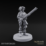 Musket Shouldered Dapper Human Musketeer Miniature for Dungeons and Dragons, Pathfinder or other TTRPGs
