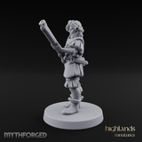 Musket Shouldered Dapper Human Musketeer Miniature for Dungeons and Dragons, Pathfinder or other TTRPGs