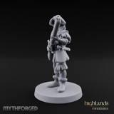 Musket Shouldered Dapper Human Musketeer Miniature for Dungeons and Dragons, Pathfinder or other TTRPGs