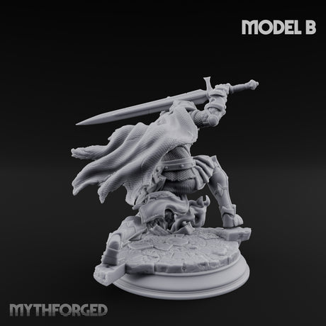Trio Of Blades Animated Armor Knights B Miniature for Dungeons and Dragons, Pathfinder or other TTRPGs