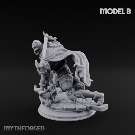 Trio Of Blades Animated Armor Knights B Miniature for Dungeons and Dragons, Pathfinder or other TTRPGs