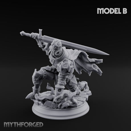 Trio Of Blades Animated Armor Knights B Miniature for Dungeons and Dragons, Pathfinder or other TTRPGs