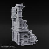 Arch-Collapsed Column-Stripped Gothic Tower Ruins Miniature for Dungeons and Dragons, Pathfinder or other TTRPGs