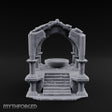 Arch-Framed Stair-Risen Shrine Altar Ruins Miniature for Dungeons and Dragons, Pathfinder or other TTRPGs