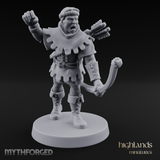 Miffed Human Archer Miniature for Dungeons and Dragons, Pathfinder or other TTRPGs