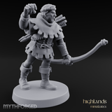 Miffed Human Archer Miniature for Dungeons and Dragons, Pathfinder or other TTRPGs