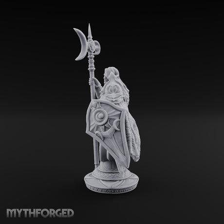Waxing Defiant Drow Lunar Knight Bust