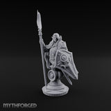Waxing Defiant Drow Lunar Knight Bust