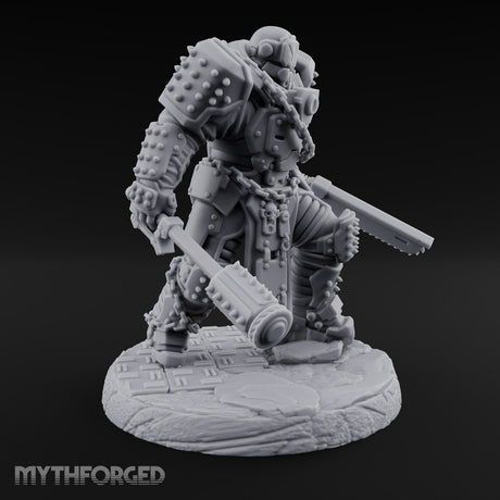 Chains Rattling, Spikes Leading Human Heavy Infantry Soldier A