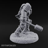 Chains Rattling, Spikes Leading Human Heavy Infantry Soldier A