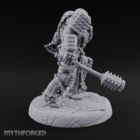 Chains Rattling, Spikes Leading Human Heavy Infantry Soldier A