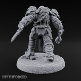 Chains Rattling, Spikes Leading Human Heavy Infantry Soldier A