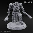 Chains Rattling, Spikes Leading Human Heavy Infantry Soldier A