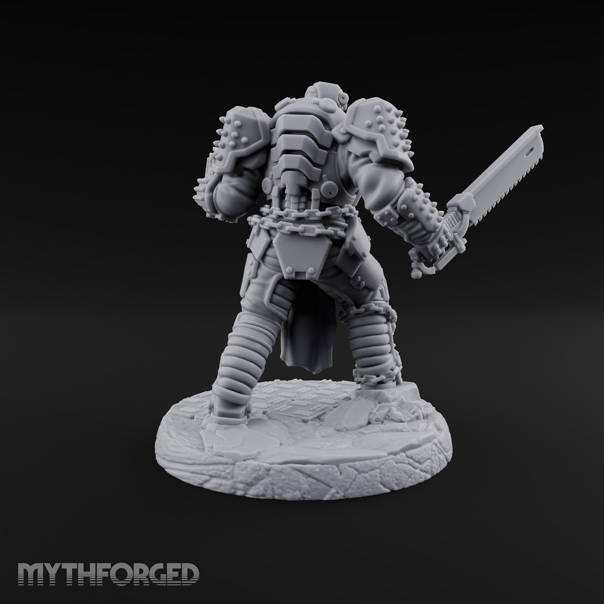 Chains Rattling, Spikes Leading Human Heavy Infantry Soldier B