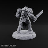 Chains Rattling, Spikes Leading Human Heavy Infantry Soldier B