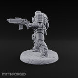 Chains Rattling, Spikes Leading Human Heavy Infantry Soldier B