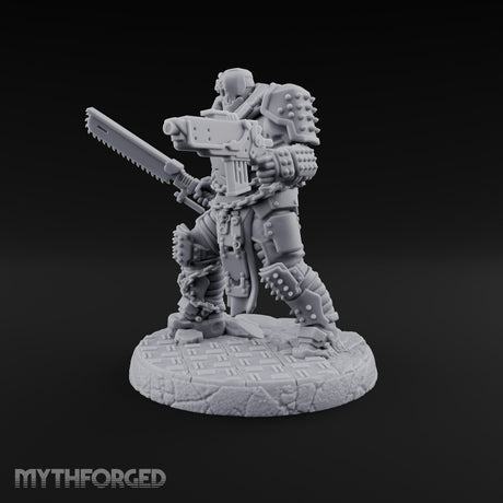 Chains Rattling, Spikes Leading Human Heavy Infantry Soldier B
