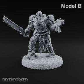 Chains Rattling, Spikes Leading Human Heavy Infantry Soldier B