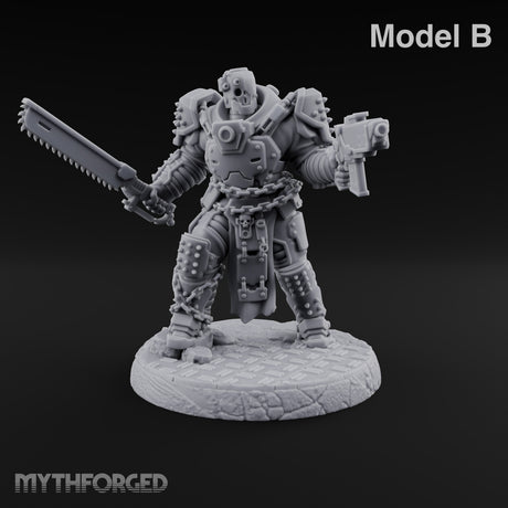 Chains Rattling, Spikes Leading Human Heavy Infantry Soldier B