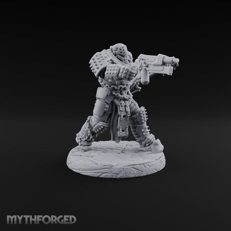 Chains Rattling, Spikes Leading Human Heavy Infantry Soldier C