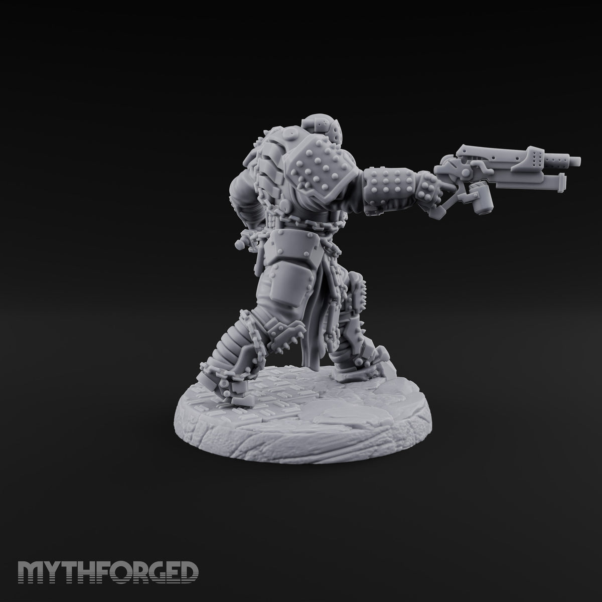 Chains Rattling, Spikes Leading Human Heavy Infantry Soldier C