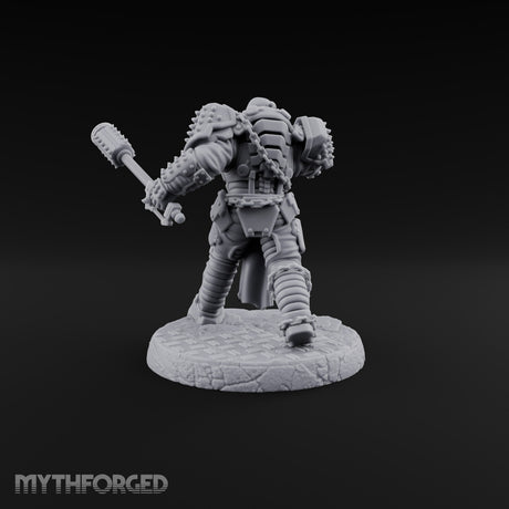 Chains Rattling, Spikes Leading Human Heavy Infantry Soldier C