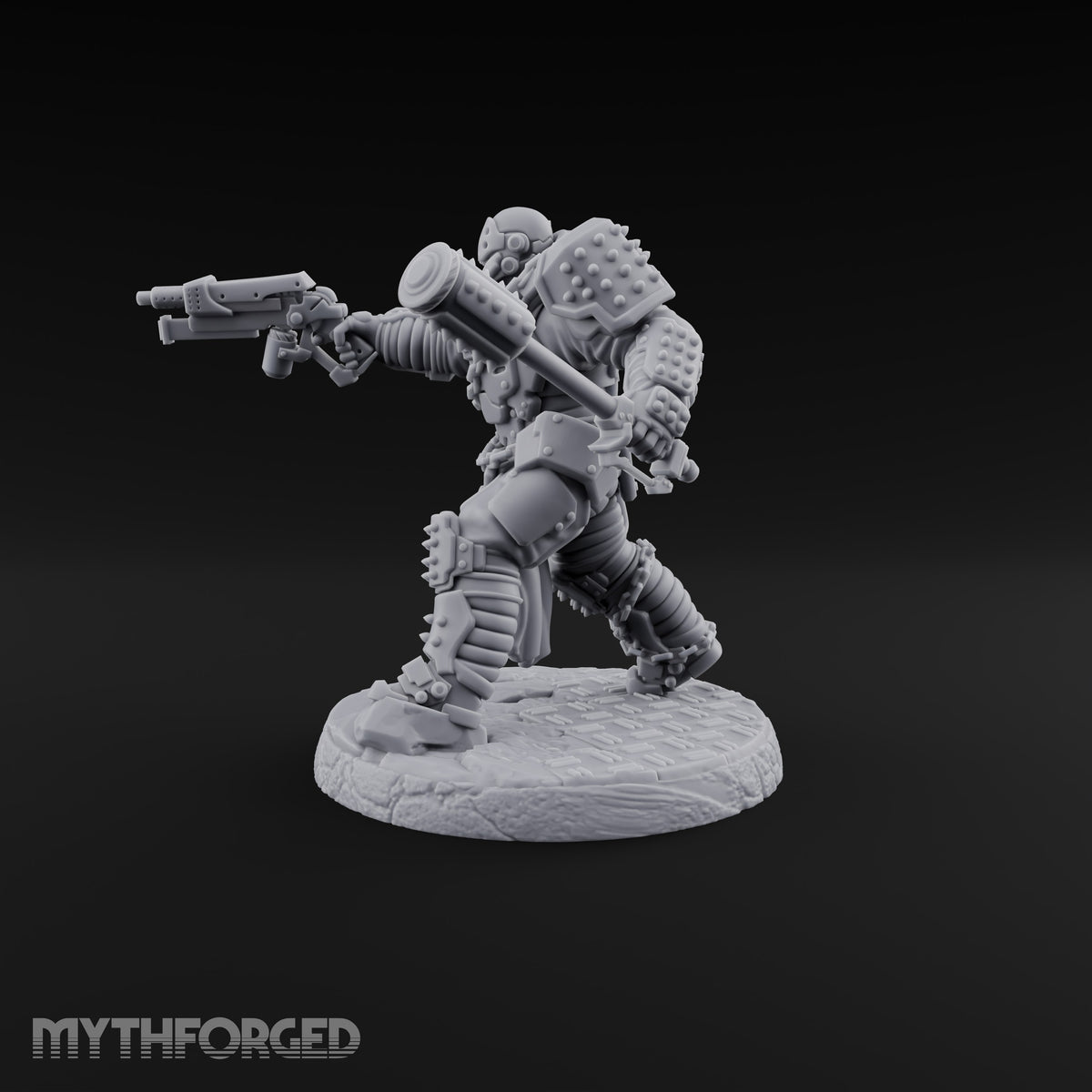 Chains Rattling, Spikes Leading Human Heavy Infantry Soldier C