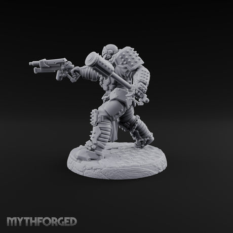 Chains Rattling, Spikes Leading Human Heavy Infantry Soldier C