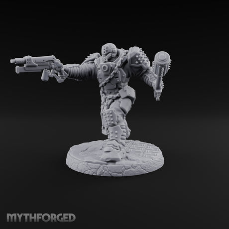 Chains Rattling, Spikes Leading Human Heavy Infantry Soldier C