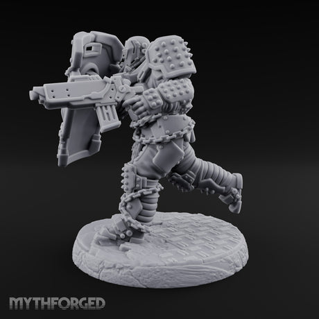 Chains Rattling, Spikes Leading Human Heavy Infantry Soldier D — Standard