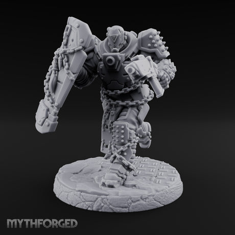 Chains Rattling, Spikes Leading Human Heavy Infantry Soldier D — Standard