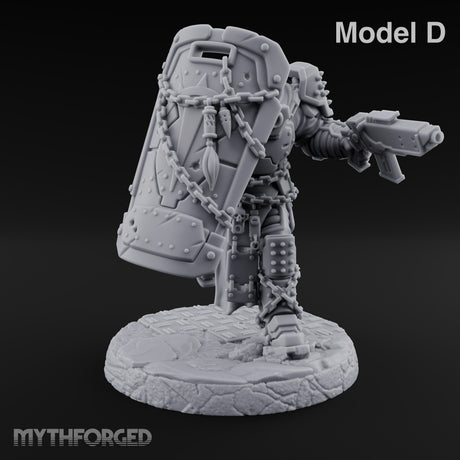 Chains Rattling, Spikes Leading Human Heavy Infantry Soldier D — Standard
