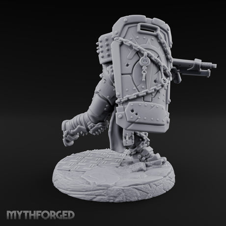 Chains Rattling, Spikes Leading Human Heavy Infantry Soldier D — V2