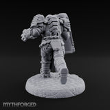 Chains Rattling, Spikes Leading Human Heavy Infantry Soldier D — V2