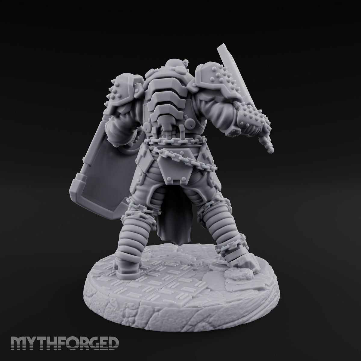 Chains Rattling, Spikes Leading Human Heavy Infantry Soldier E — Standard