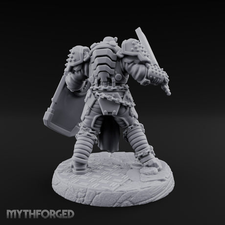 Chains Rattling, Spikes Leading Human Heavy Infantry Soldier E — Standard