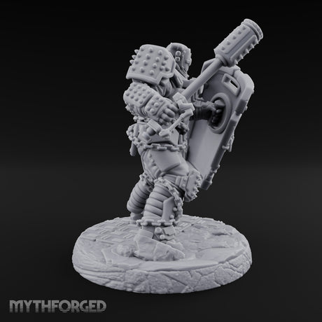 Chains Rattling, Spikes Leading Human Heavy Infantry Soldier E — V2