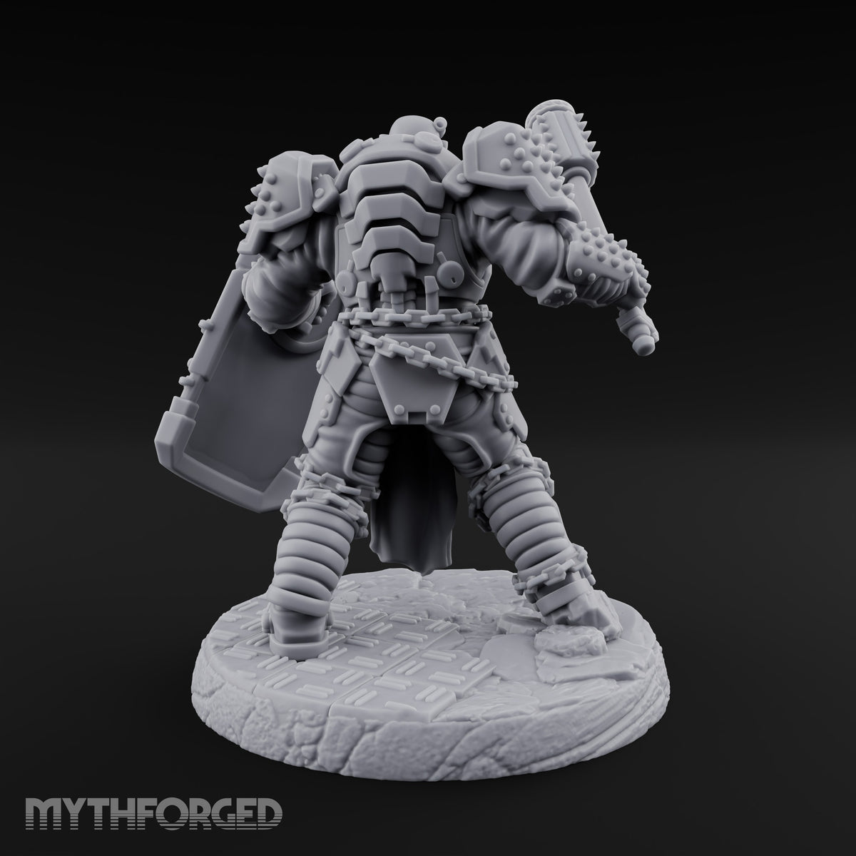Chains Rattling, Spikes Leading Human Heavy Infantry Soldier E — V2