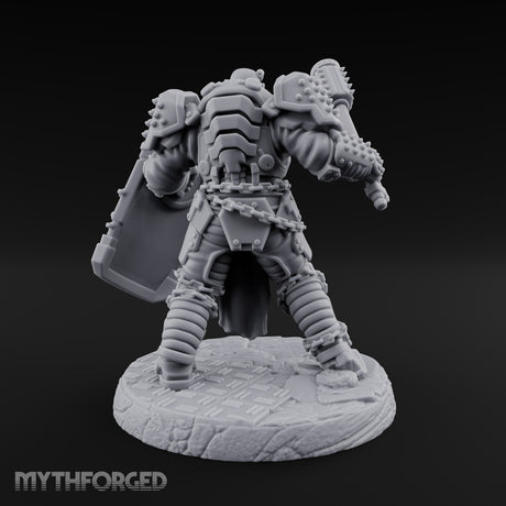 Chains Rattling, Spikes Leading Human Heavy Infantry Soldier E — V2