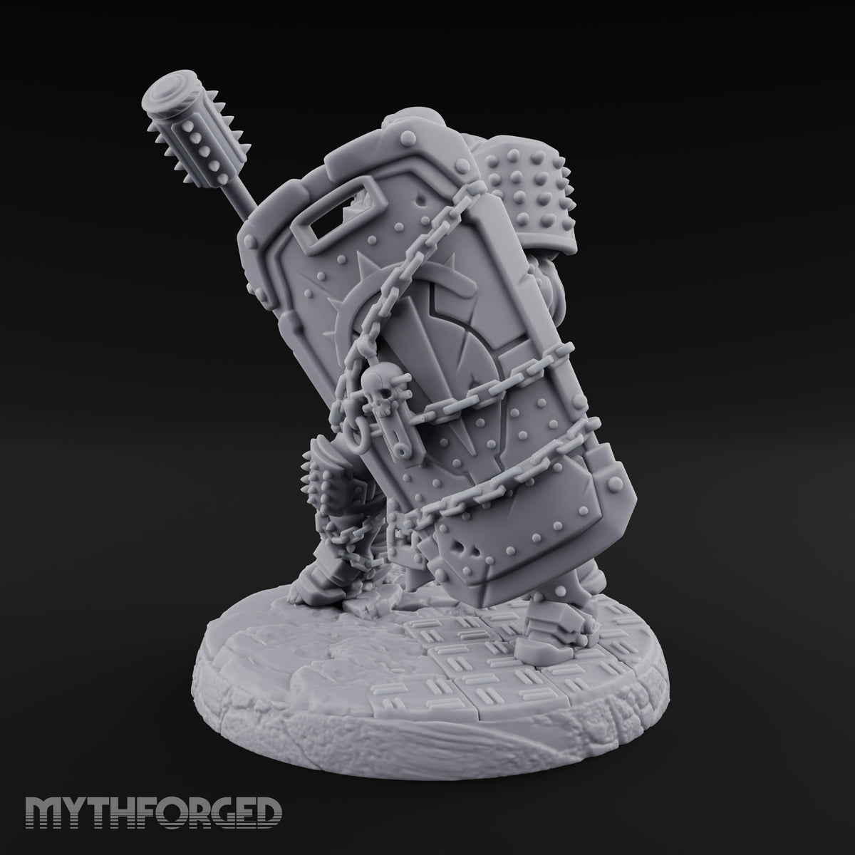 Chains Rattling, Spikes Leading Human Heavy Infantry Soldier E — V2