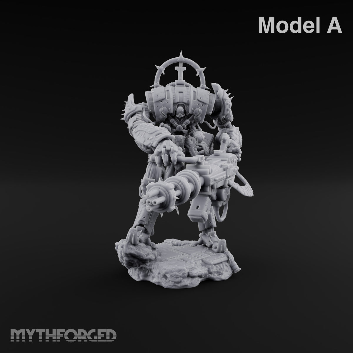 Pilot Light of Faith Warforged Mech Suit Sentinel A — No FX