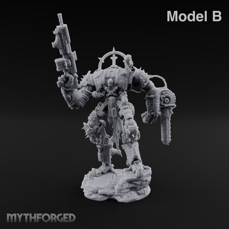 Pilot Light of Faith Warforged Mech Suit Sentinels — B · No FX