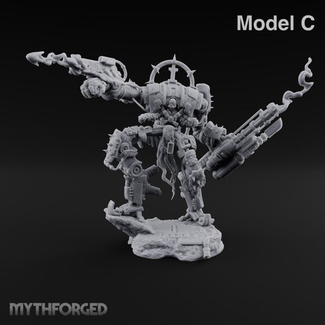 Pilot Light of Faith Warforged Mech Suit Sentinels — C · FX