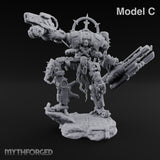 Pilot Light of Faith Warforged Mech Suit Sentinels — C · No FX